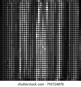 Spotted black and white grunge vector line background. Abstract halftone illustration background. Grunge grid polka dot background pattern
