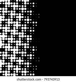 Spotted black and white grunge vector line background. Abstract halftone illustration background. Grunge grid polka dot background pattern
