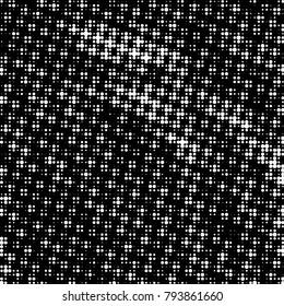 Spotted black and white grunge vector line background. Abstract halftone illustration background. Grunge grid polka dot background pattern
