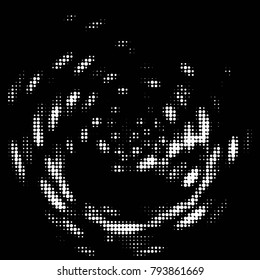 Spotted black and white grunge vector line background. Abstract halftone illustration background. Grunge grid polka dot background pattern
