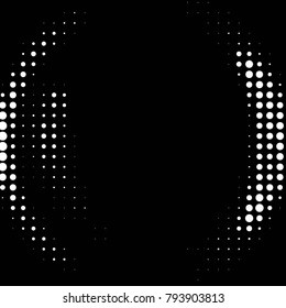 Spotted black and white grunge vector line background. Abstract halftone illustration background. Grunge grid polka dot background pattern
