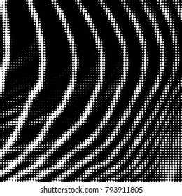 Spotted black and white grunge vector line background. Abstract halftone illustration background. Grunge grid polka dot background pattern
