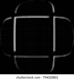 Spotted black and white grunge vector line background. Abstract halftone illustration background. Grunge grid polka dot background pattern
