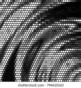 Spotted black and white grunge vector line background. Abstract halftone illustration background. Grunge grid polka dot background pattern
