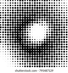 Spotted black and white grunge vector line background. Abstract halftone illustration background. Grunge grid polka dot background pattern