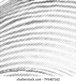Spotted black and white grunge vector line background. Abstract halftone illustration background. Grunge grid polka dot background pattern