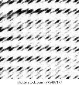 Spotted black and white grunge vector line background. Abstract halftone illustration background. Grunge grid polka dot background pattern