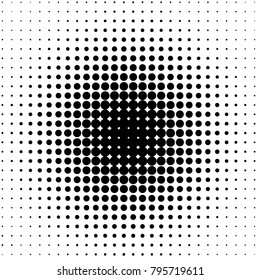 Spotted black and white grunge vector line background. Abstract halftone illustration background. Grunge grid polka dot background pattern
