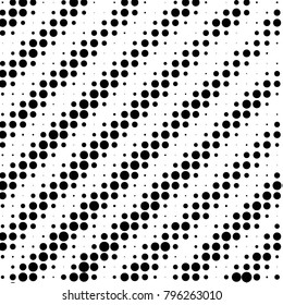 Spotted black and white grunge vector line background. Abstract halftone illustration background. Grunge grid polka dot background pattern
