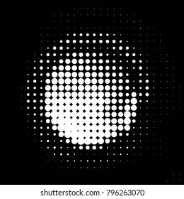 Spotted black and white grunge vector line background. Abstract halftone illustration background. Grunge grid polka dot background pattern
