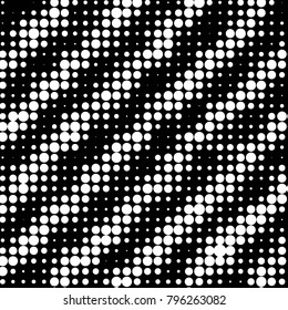 Spotted black and white grunge vector line background. Abstract halftone illustration background. Grunge grid polka dot background pattern

