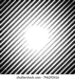Spotted black and white grunge vector line background. Abstract halftone illustration background. Grunge grid polka dot background pattern

