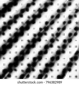 Spotted black and white grunge vector line background. Abstract halftone illustration background. Grunge grid polka dot background pattern