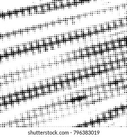 Spotted black and white grunge vector line background. Abstract halftone illustration background. Grunge grid polka dot background pattern