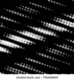 Spotted black and white grunge vector line background. Abstract halftone illustration background. Grunge grid polka dot background pattern
