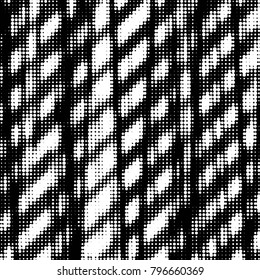 Spotted black and white grunge vector line background. Abstract halftone illustration background. Grunge grid polka dot background pattern
