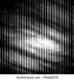 Spotted black and white grunge vector line background. Abstract halftone illustration background. Grunge grid polka dot background pattern
