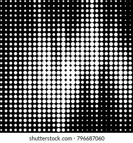 Spotted black and white grunge vector line background. Abstract halftone illustration background. Grunge grid polka dot background pattern
