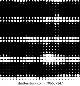 Spotted black and white grunge vector line background. Abstract halftone illustration background. Grunge grid polka dot background pattern
