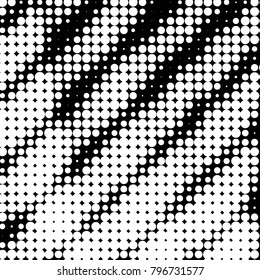 Spotted black and white grunge vector line background. Abstract halftone illustration background. Grunge grid polka dot background pattern
