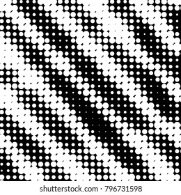 Spotted black and white grunge vector line background. Abstract halftone illustration background. Grunge grid polka dot background pattern
