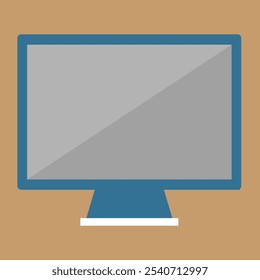 Spotted blue monitor vector illustration