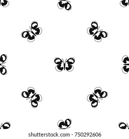 Spotted butterfly pattern repeat seamless in black color for any design. Vector geometric illustration