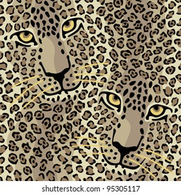 Spotted Cats pattern repeats seamlessly.