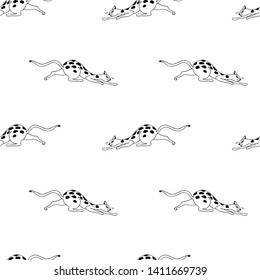 

Spotted cats. Seamless pattern. Vector illustration.