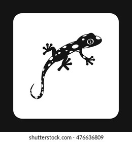 Spotted chameleon icon in simple style isolated on white background. Reptiles symbol