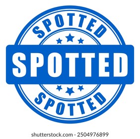 Spotted circle sign over white background