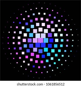 Spotted colorful vector background. Abstract halftone illustration pattern. Vintage texture
