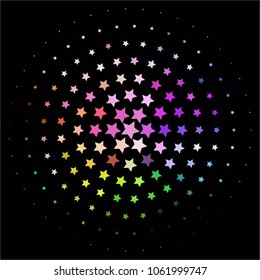 Spotted colorful vector background. Abstract halftone illustration pattern. Vintage texture
