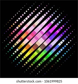 Spotted colorful vector background. Abstract halftone illustration pattern. Vintage texture
