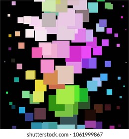 Spotted colorful vector background. Abstract halftone illustration pattern. Vintage texture
