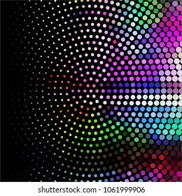 Spotted colorful vector background. Abstract halftone illustration pattern. Vintage texture
