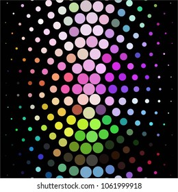 Spotted colorful vector background. Abstract halftone illustration pattern. Vintage texture
