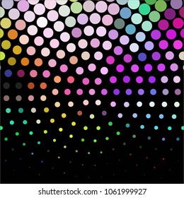 Spotted colorful vector background. Abstract halftone illustration pattern. Vintage texture
