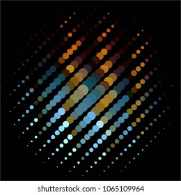 Spotted colorful vector background. Abstract halftone illustration pattern. Vintage texture
