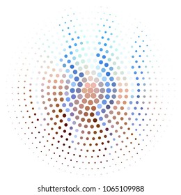 Spotted colorful vector background. Abstract halftone illustration pattern. Vintage texture
