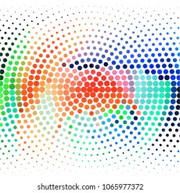 Spotted colorful vector background. Abstract halftone illustration pattern. Vintage texture
