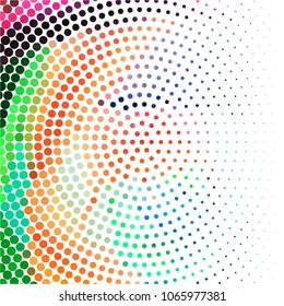 Spotted colorful vector background. Abstract halftone illustration pattern. Vintage texture
