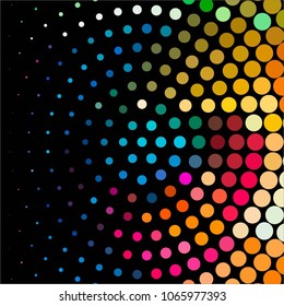 Spotted colorful vector background. Abstract halftone illustration pattern. Vintage texture
