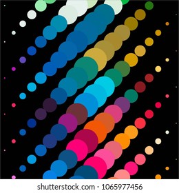 Spotted colorful vector background. Abstract halftone illustration pattern. Vintage texture
