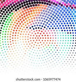 Spotted colorful vector background. Abstract halftone illustration pattern. Vintage texture
