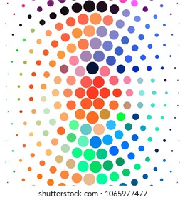 Spotted colorful vector background. Abstract halftone illustration pattern. Vintage texture
