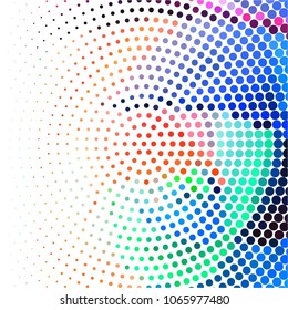 Spotted colorful vector background. Abstract halftone illustration pattern. Vintage texture
