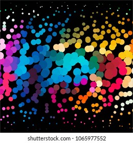 Spotted colorful vector background. Abstract halftone illustration pattern. Vintage texture
