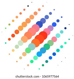 Spotted colorful vector background. Abstract halftone illustration pattern. Vintage texture
