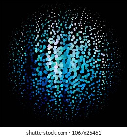 Spotted colorful vector background. Abstract halftone illustration pattern. Vintage texture
